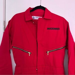 Madonna "Finally Enough Love" Red Utility Jumpsuit